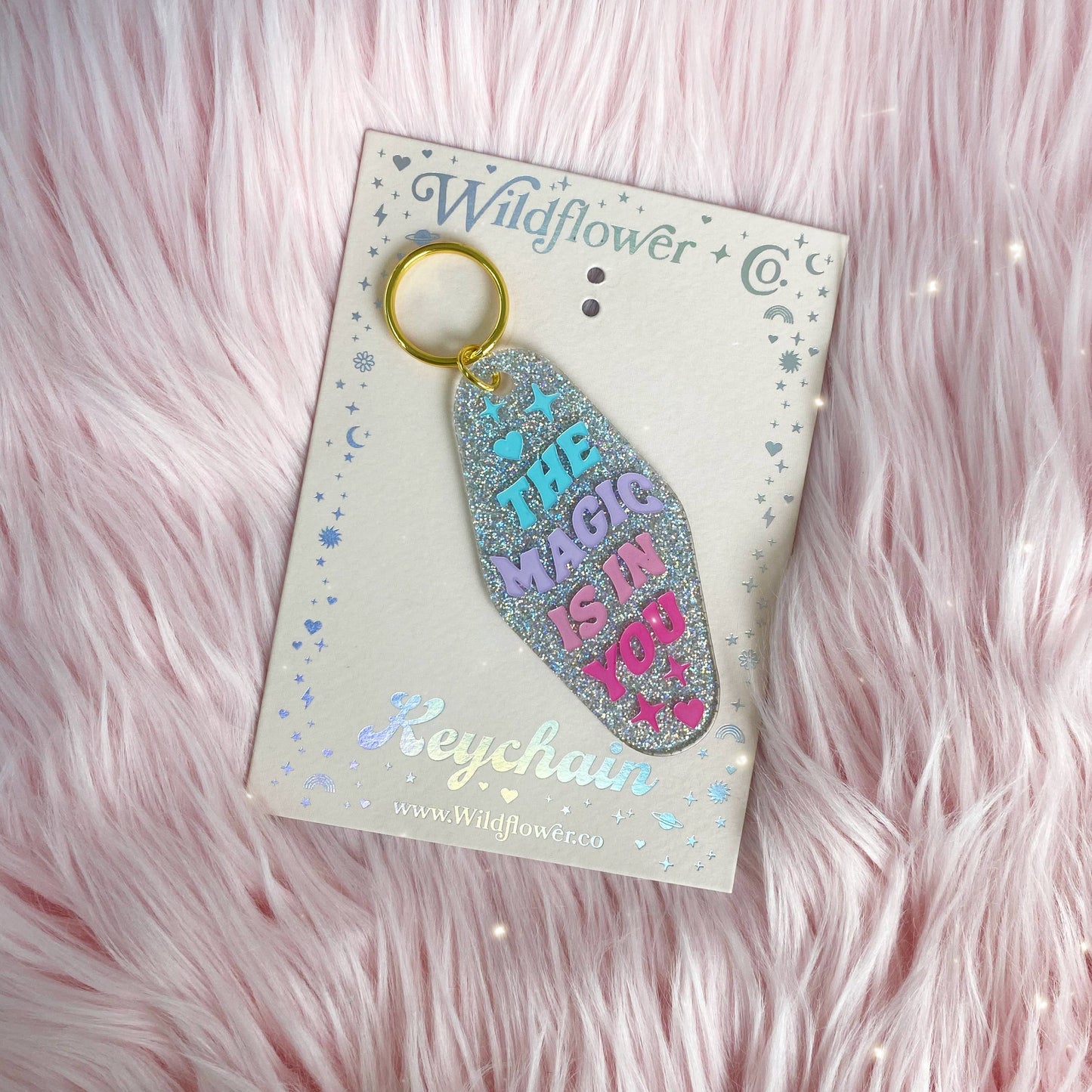 The Magic is in You Motel Keychain
