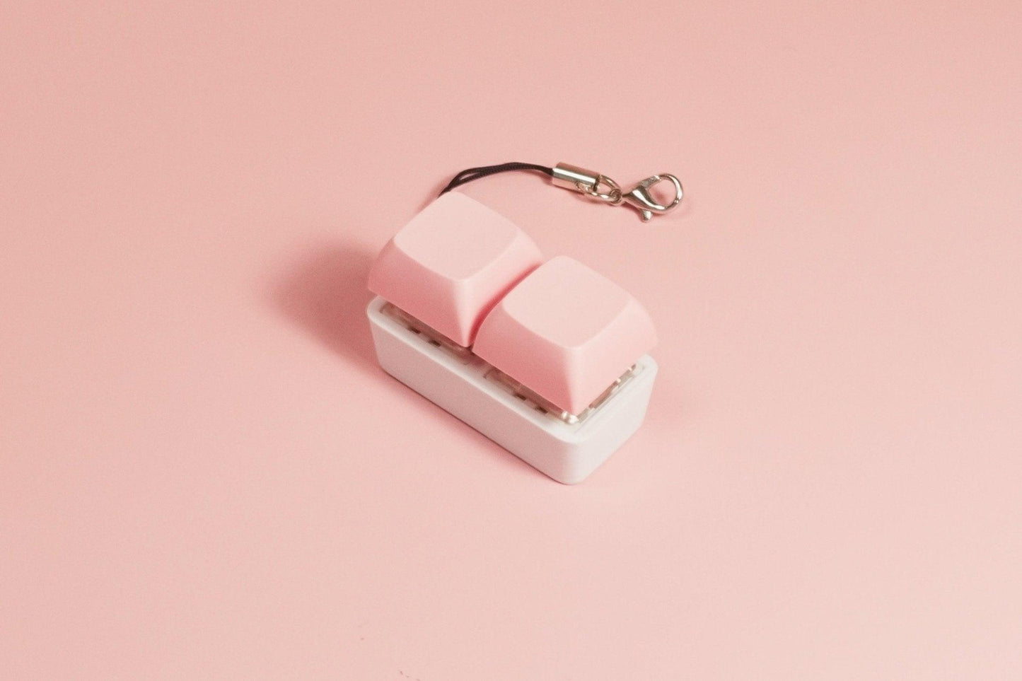 2 Key Mechanical Keyboard Fidget Keychain - Pastel Colors