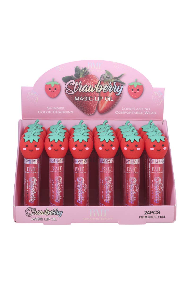 Romantic Beauty L7154 Strawberry Magic Lip Gloss - 24pc