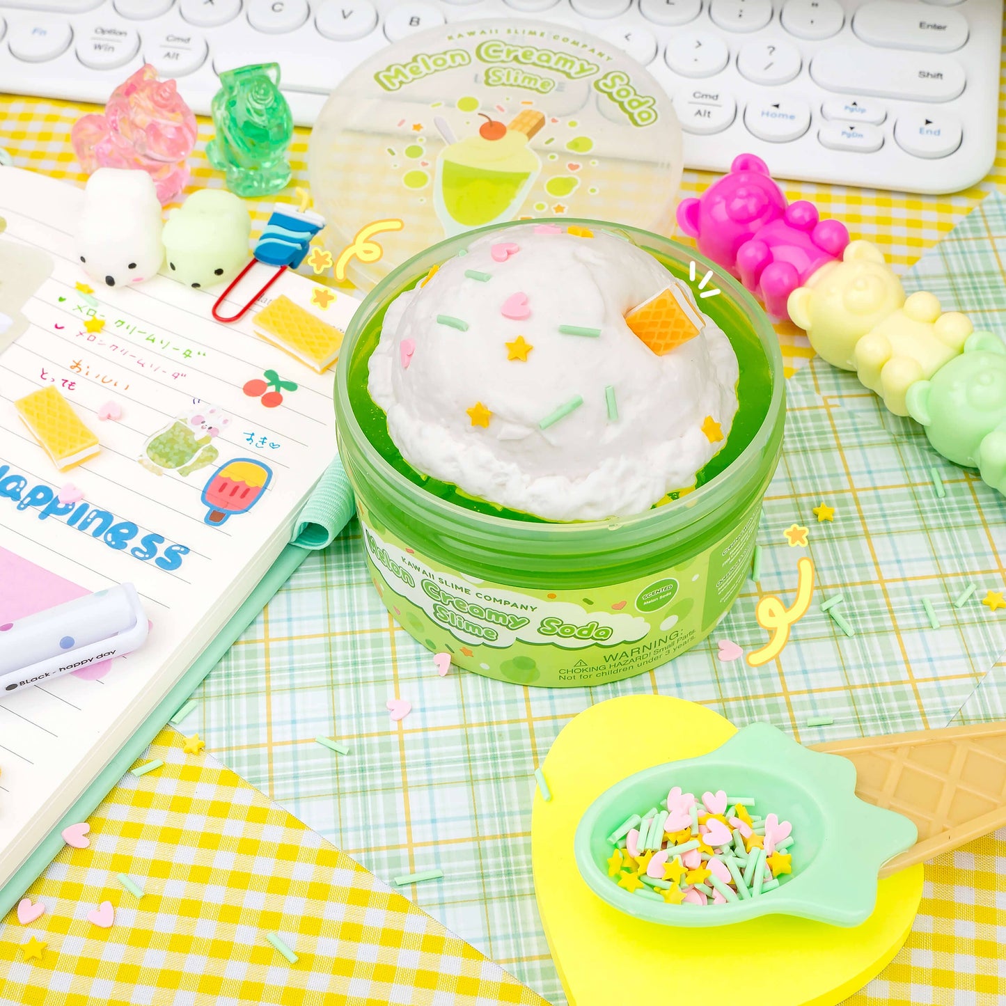 Melon Creamy Soda 2 Slimes in 1 (4pcs/case)