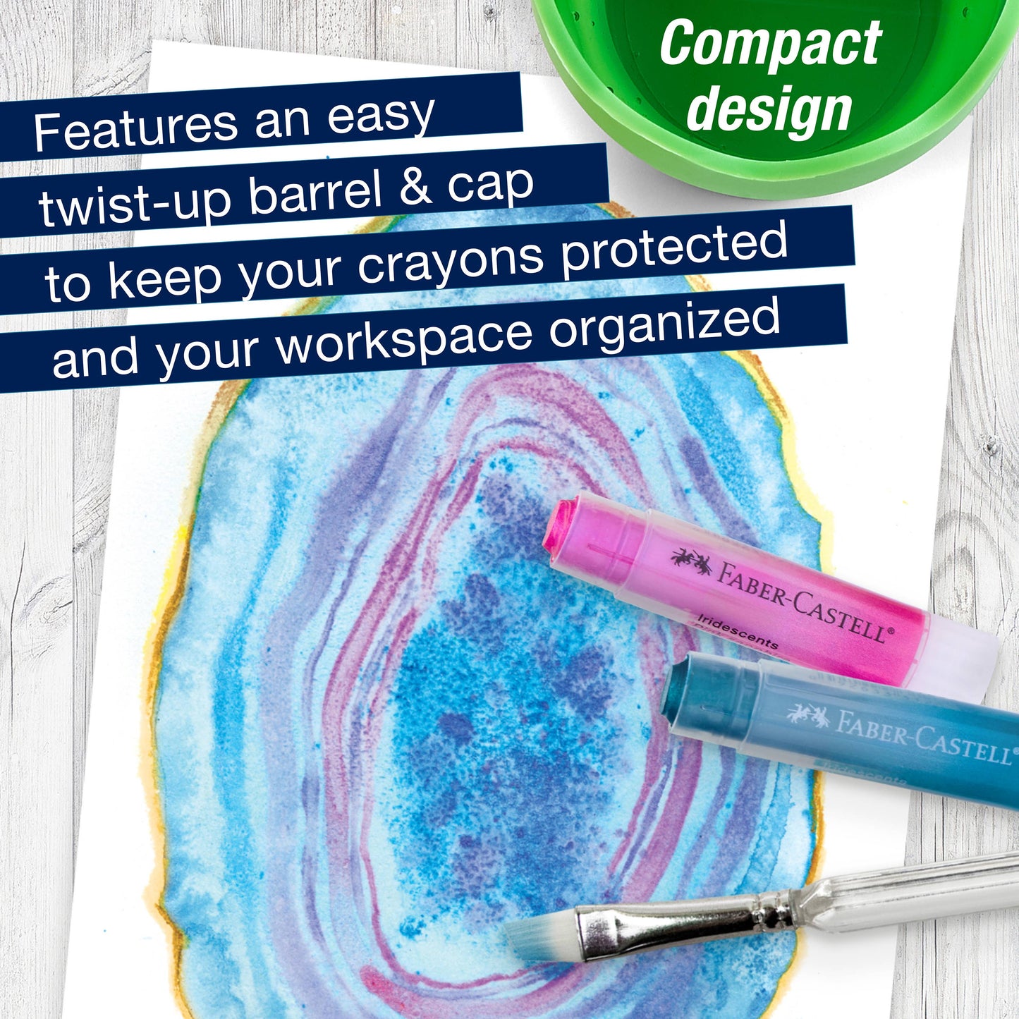 Faber-Castell Art Crayons 15 Ct Iridescents II Set