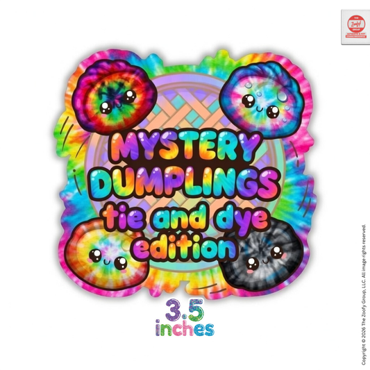 Mystery Tie & Dye Dumpling Mini Squishies - 12pc PDQ (3.5")
