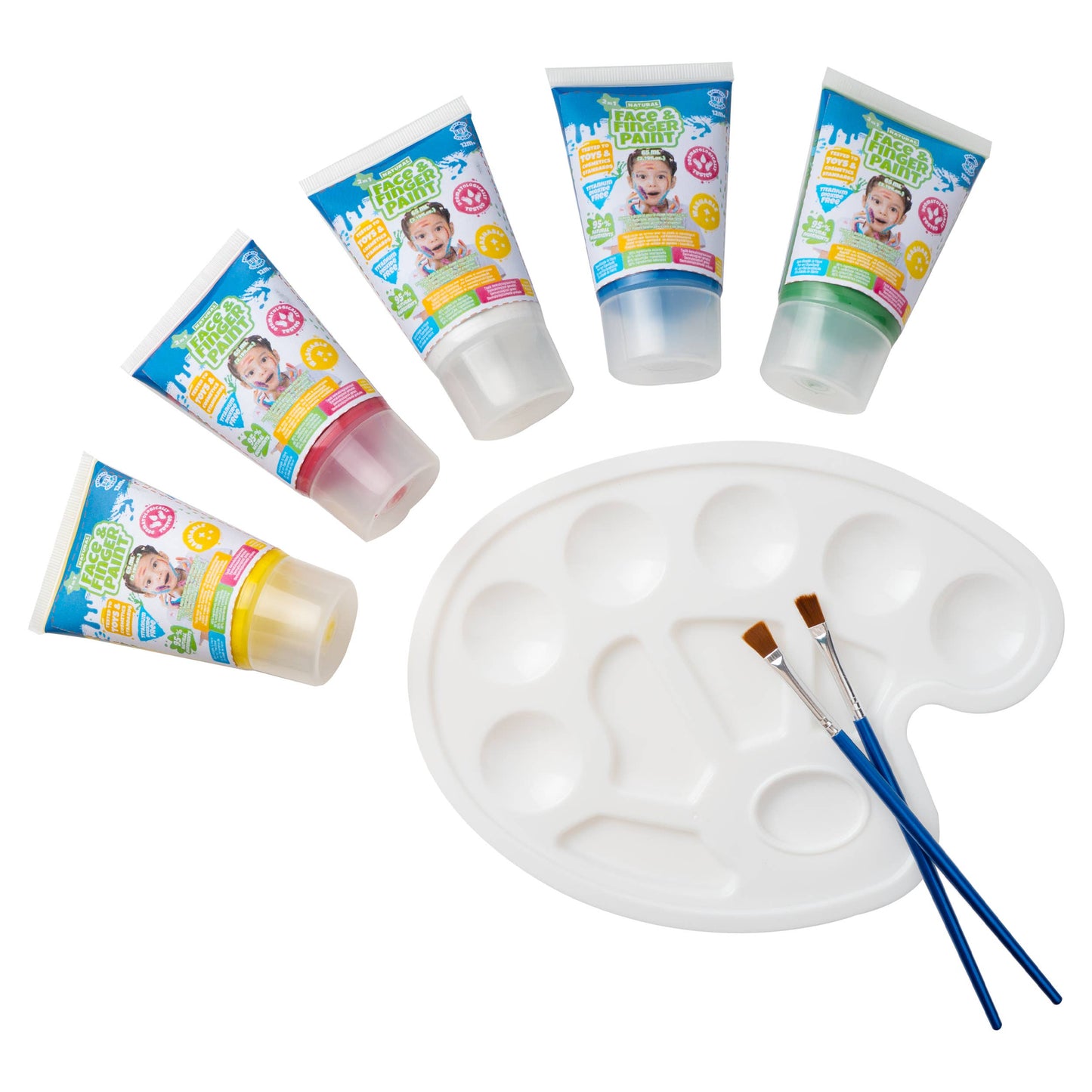 Natural Face & Finger Paint All in One Paint Set