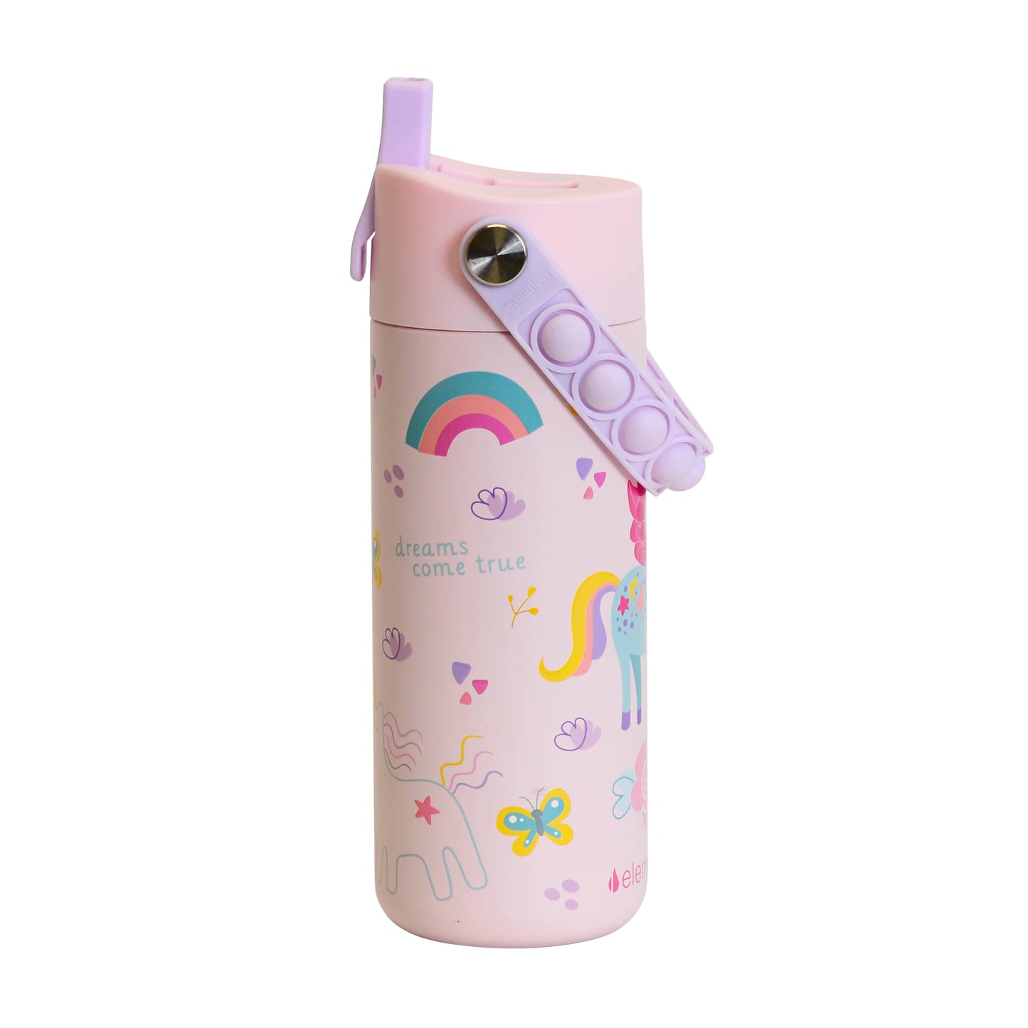 18oz Core Pop Bottle - Unicorn Rainbow