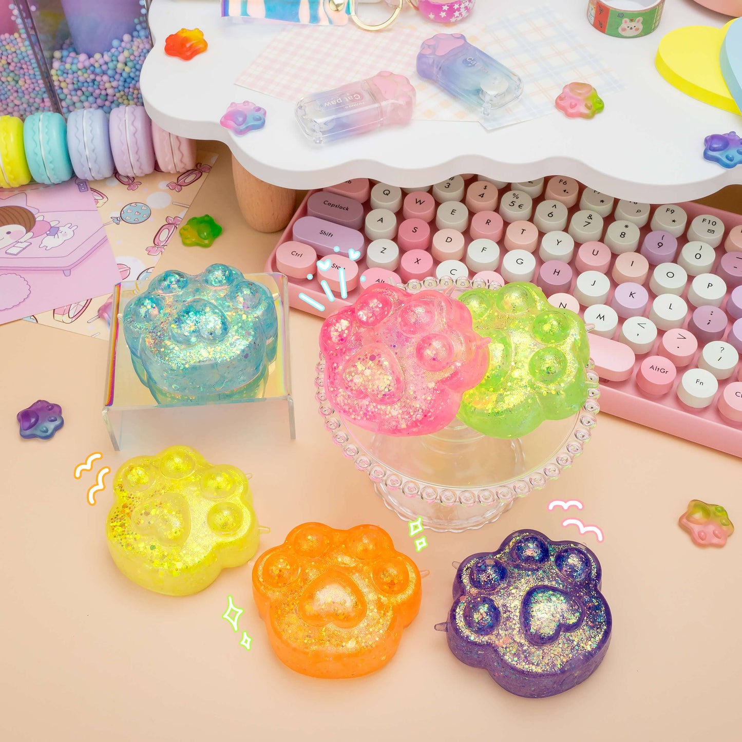 Gummy Kitty Paws Squishy Sensory Toy