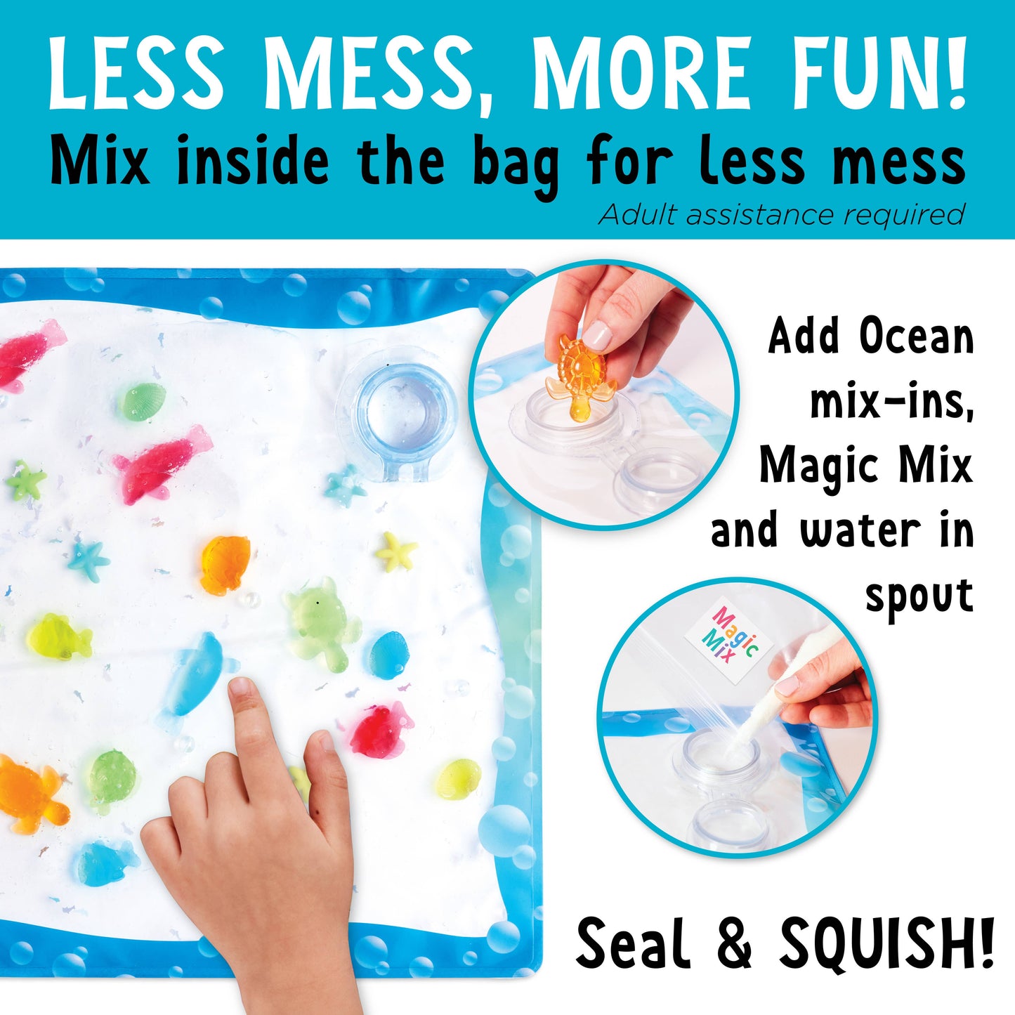 Sensory Squish Bag Ocean Adventure Gel Activity Set