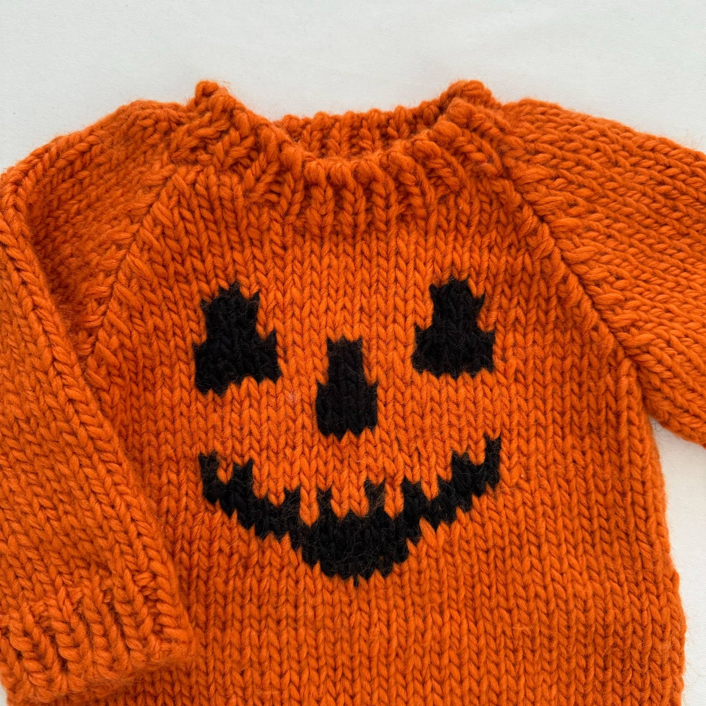 Jack-o-lantern Sweater, Orange Baby Kid Halloween Pumpkin
