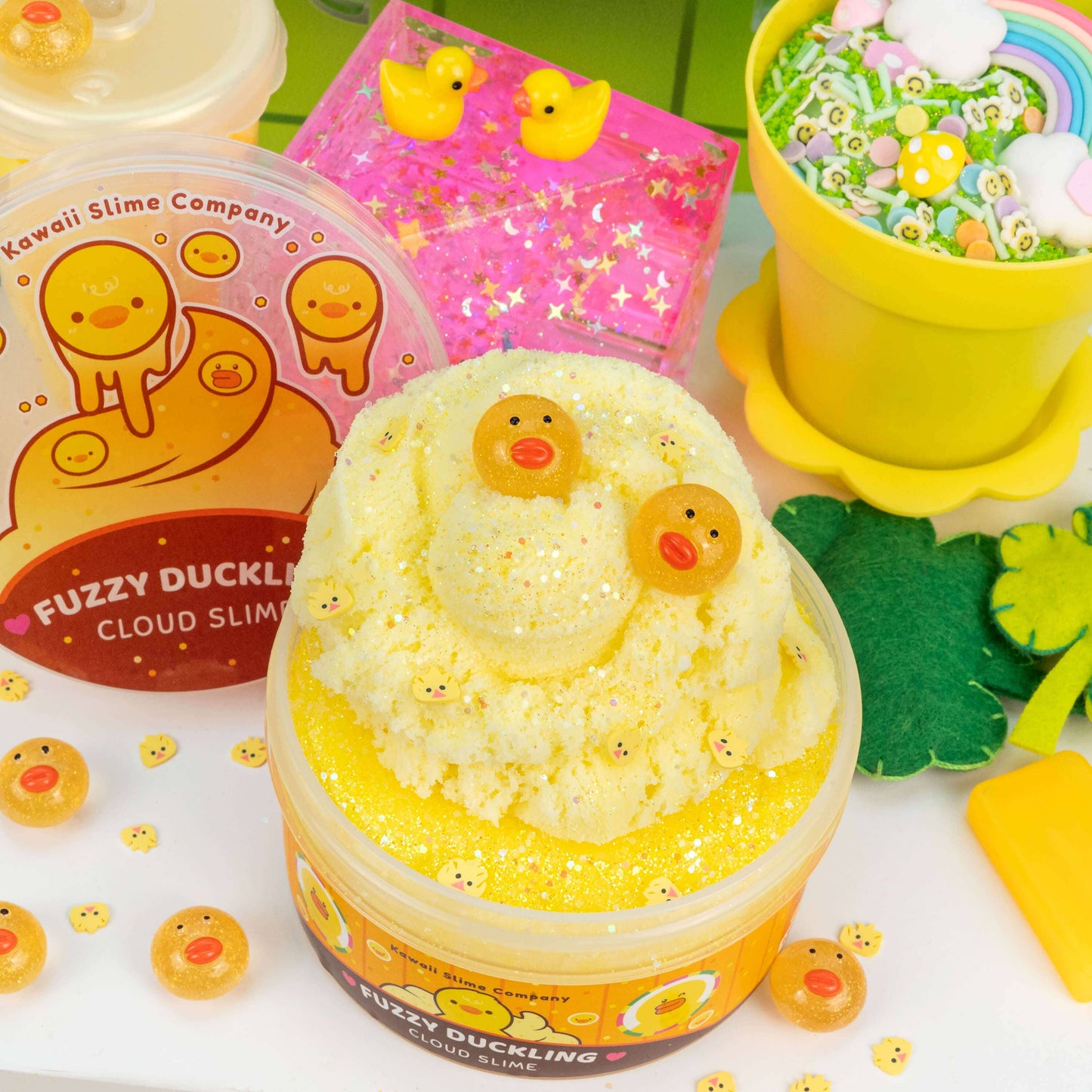 Fuzzy Duckling Cloud Slime (4pcs/case)