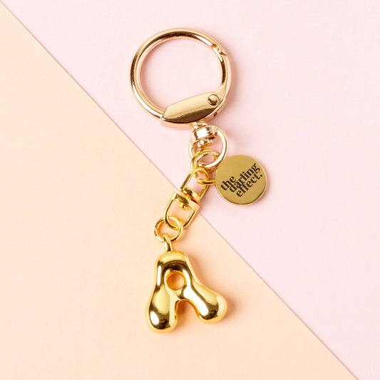 Bubble Letter Keychain Bag Charm-A