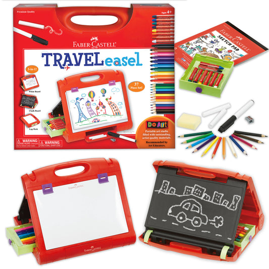 Do Art Travel Easel with 37 Pieces of Art Supplies for Kids