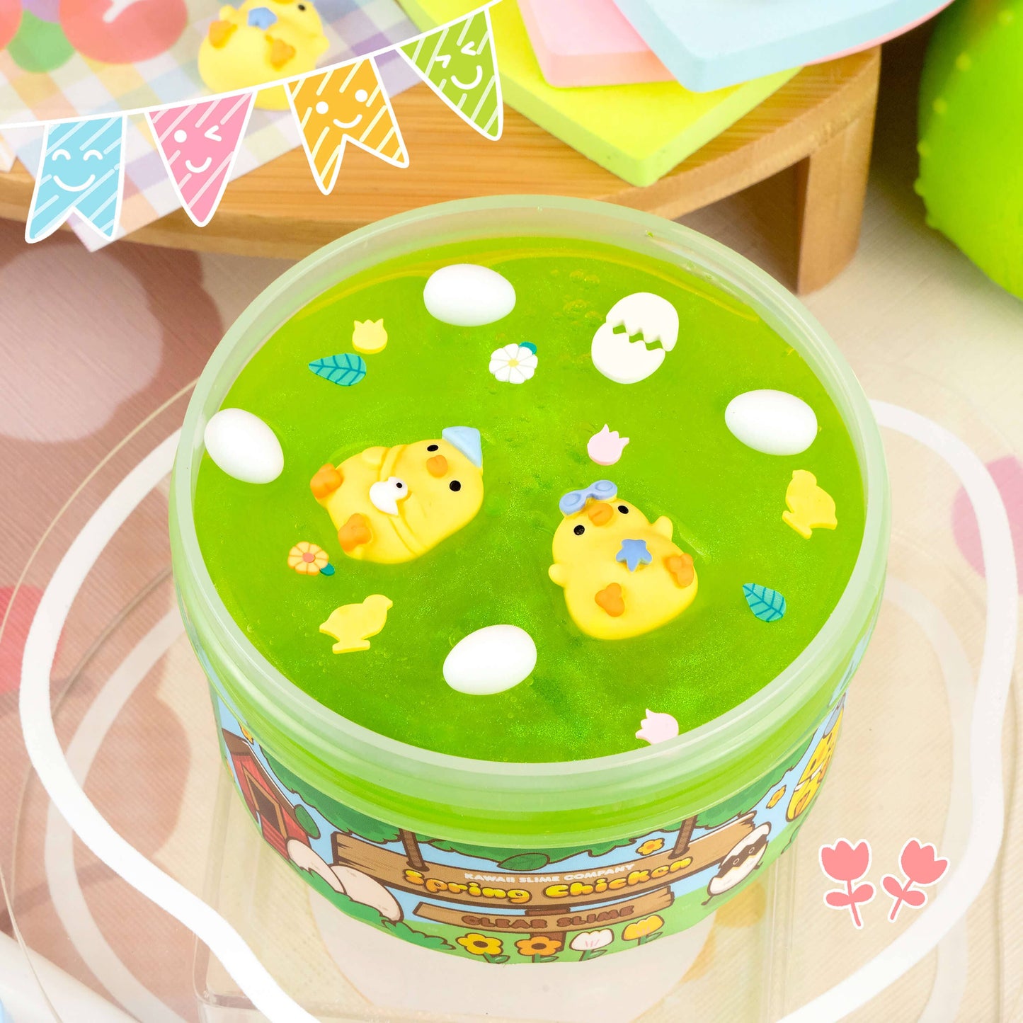 Spring Chicken Clear Slime (4pcs/Case)