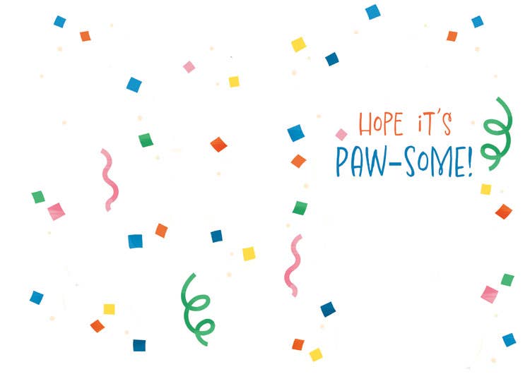 Birthday Kitten Foil Card