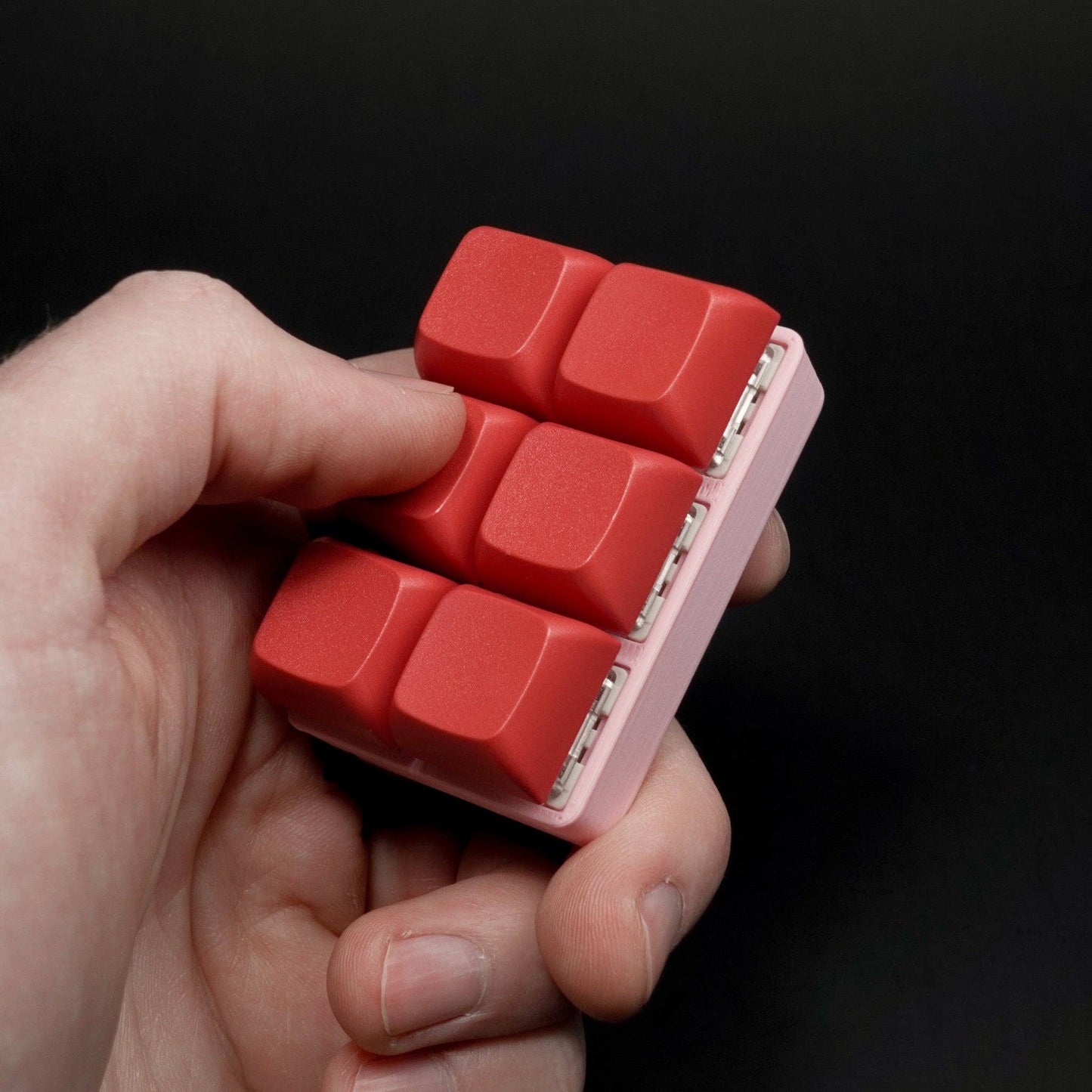 6 Key StrudelPop: Mechanical Keyboard Fidget Keychain
