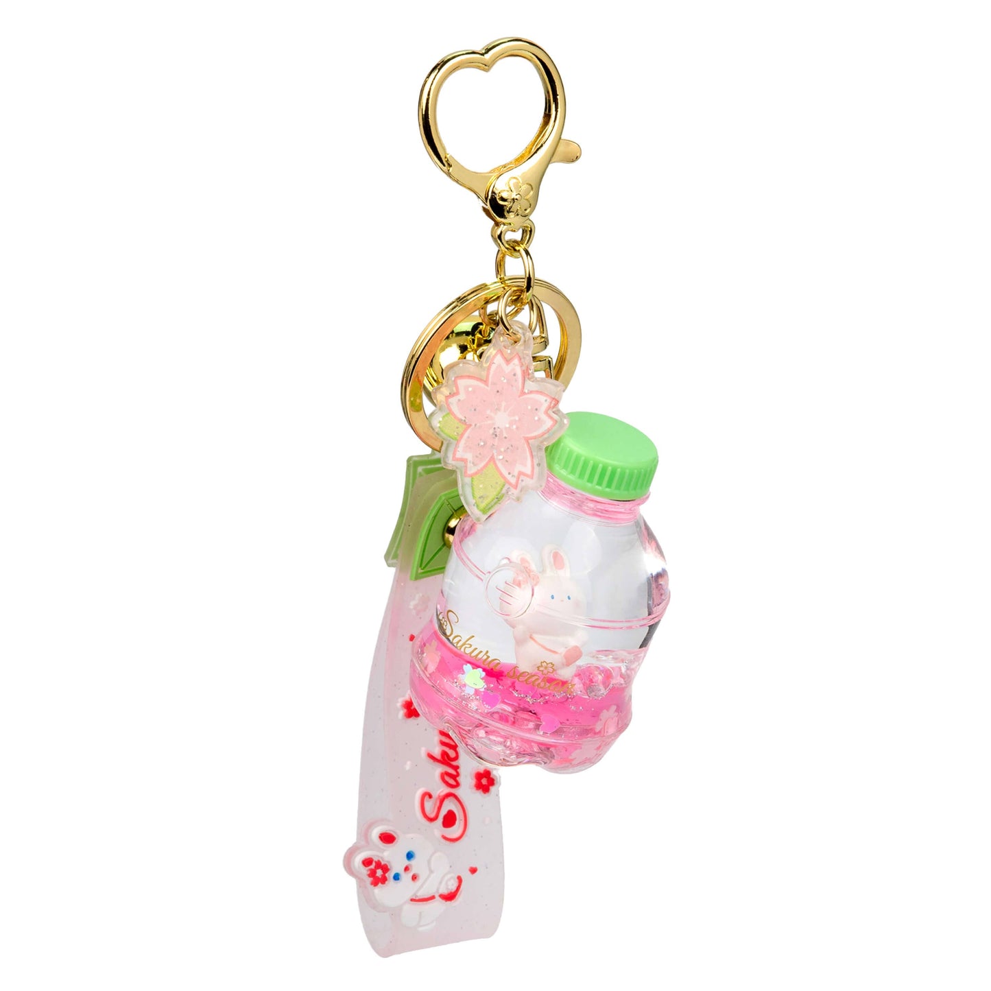 Soda Bottle Liquid Effect Sensory Keychain: Orange Bear