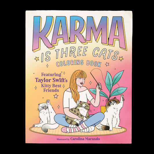 Karma is Three Cats Coloring Book