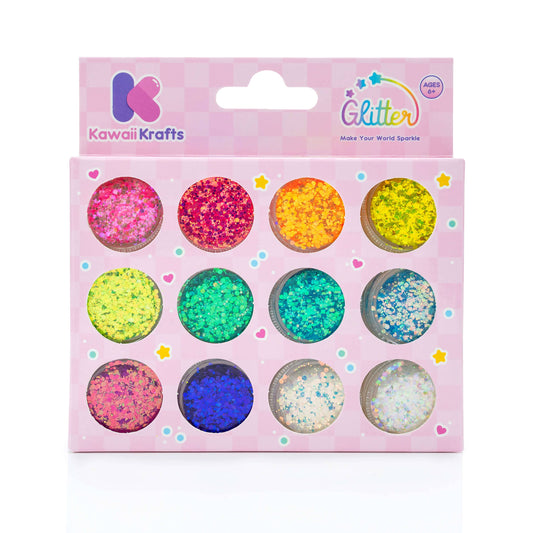 Make Your World Sparkle Chunky Glitter 12 Color Set