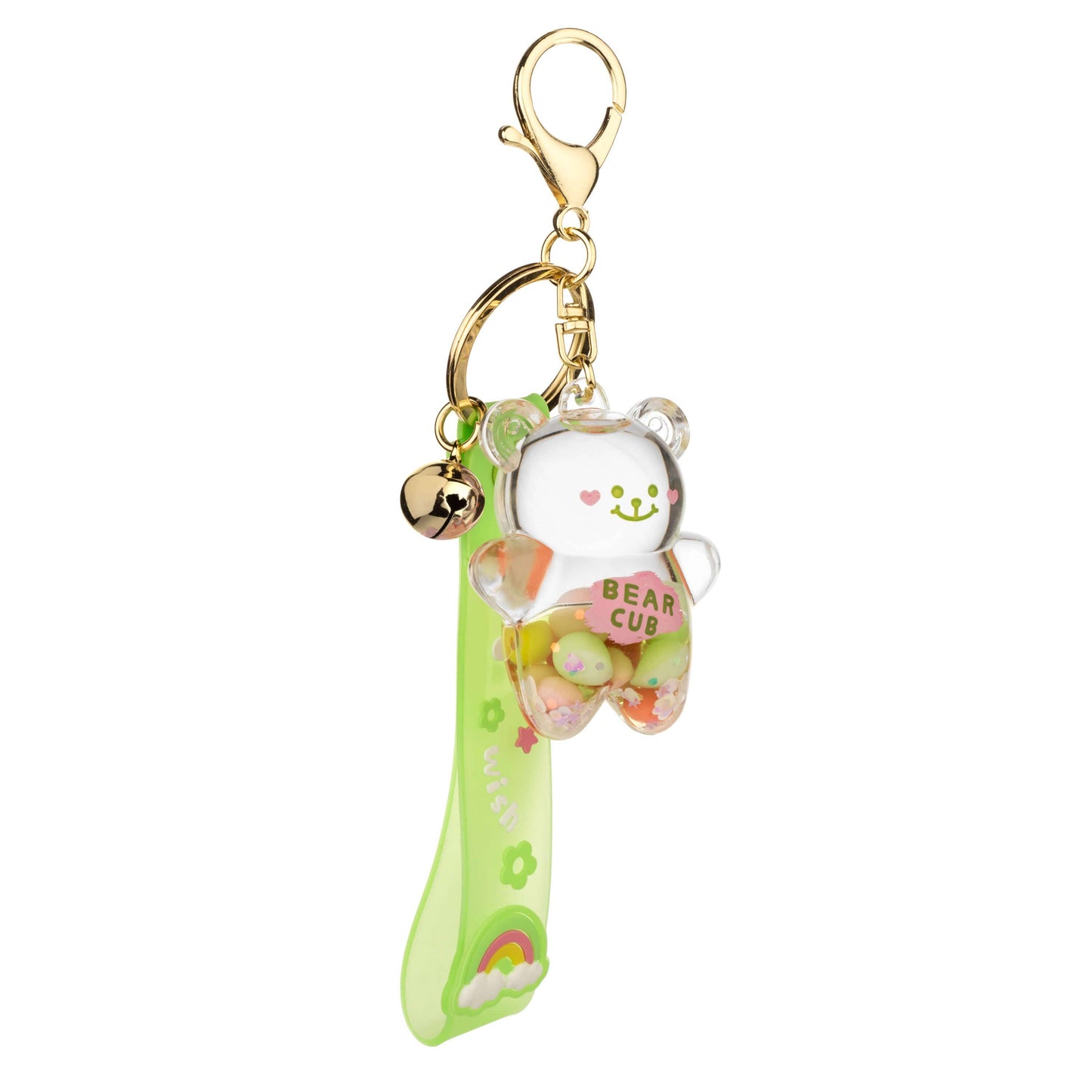Wish Bear Liquid Effect Sensory Keychain