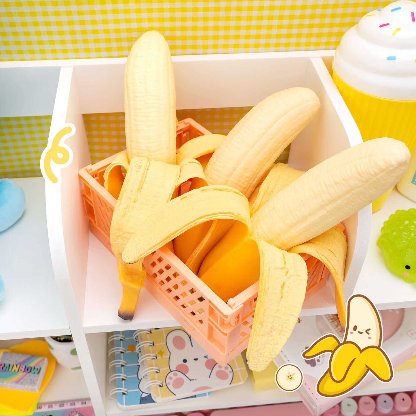 Peeling Banana Squishy Stress Toy (12pcs/case)