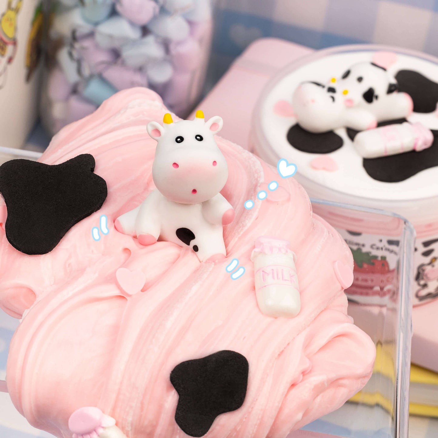 Straw-Dairy Cow 2 Slimes in 1 (4pcs/case)
