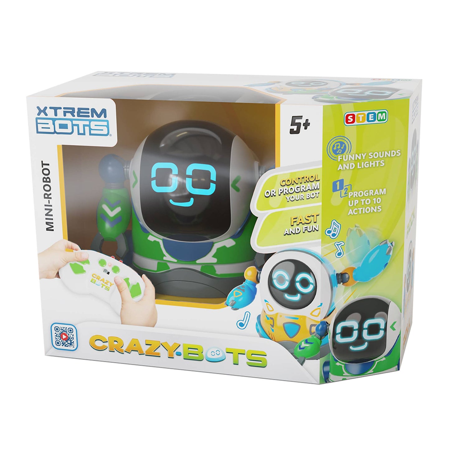Crazy Robot - Rock Bot - Green/Blue - Robot