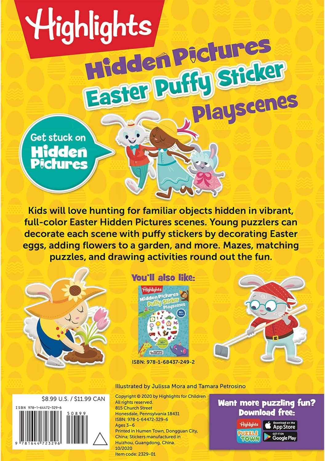 Easter Hidden Pictures Puffy Sticker Playscenes
