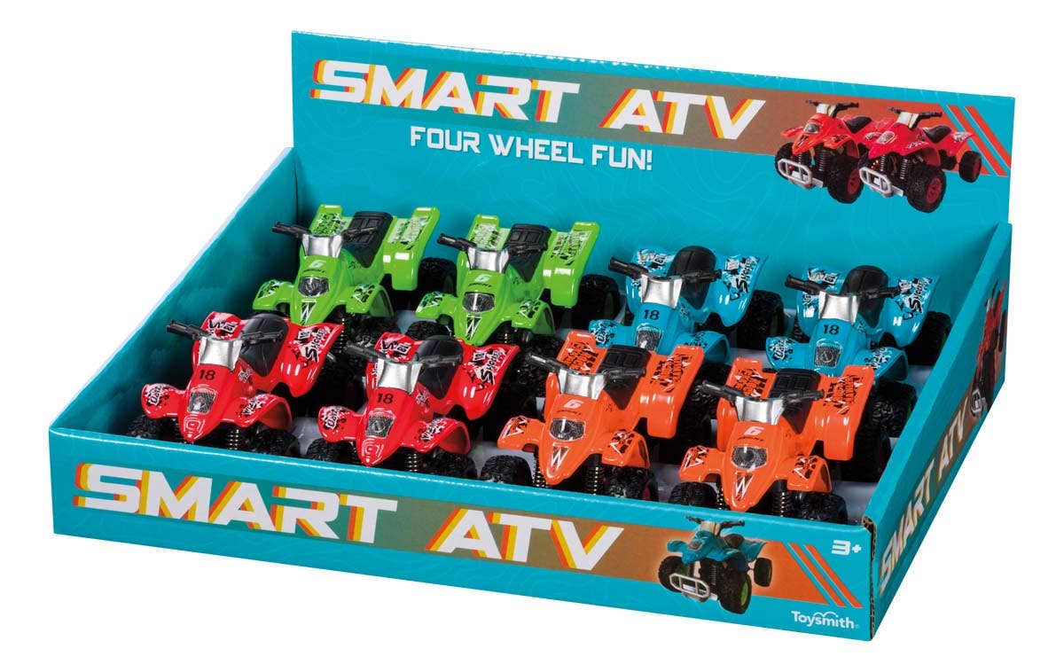 Smart ATV, Pull Back Toy, Assorted