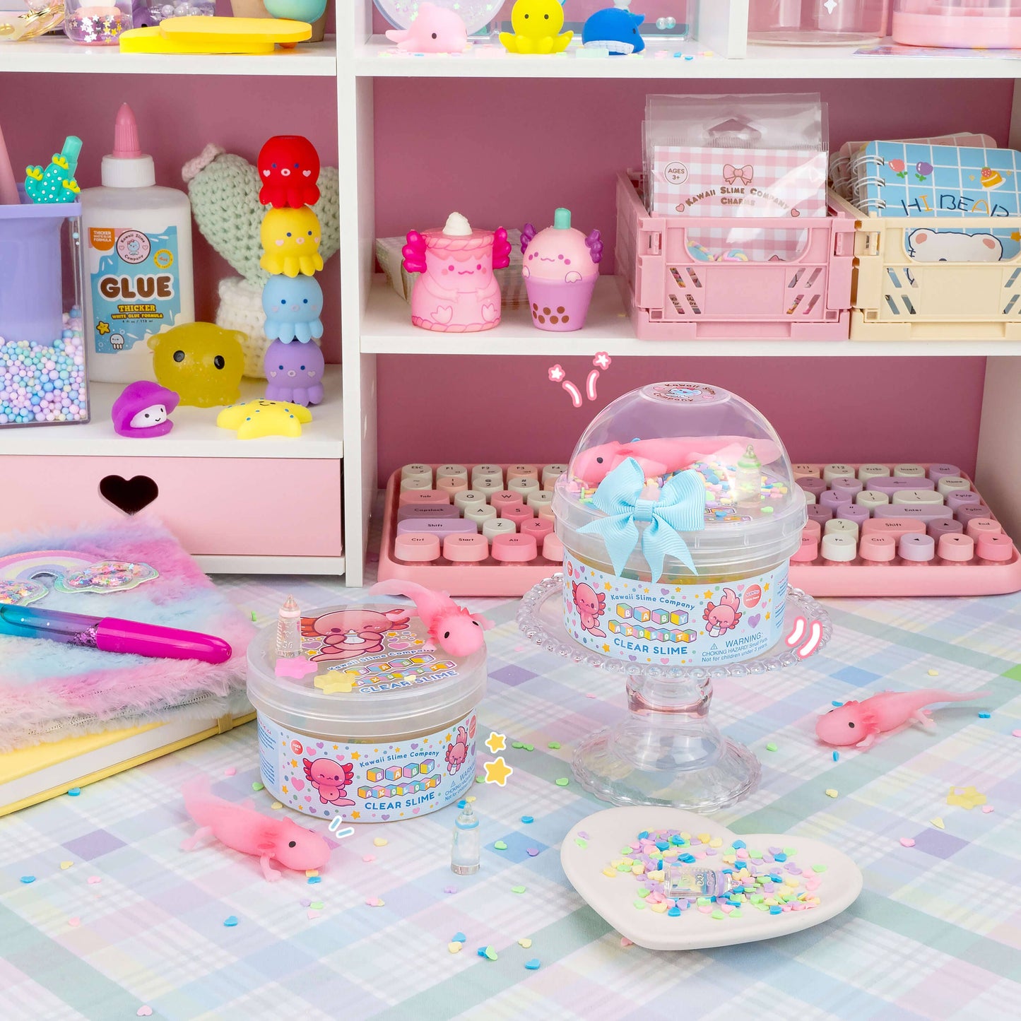 Baby Axolotl Clear Signature Dome™ Slime (4pcs/case)