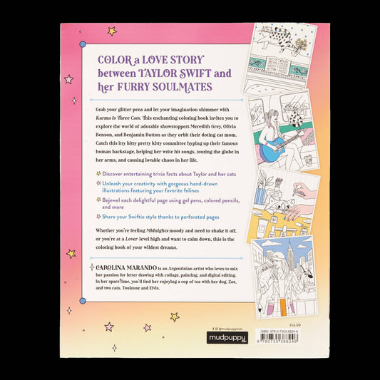 Karma is Three Cats Coloring Book