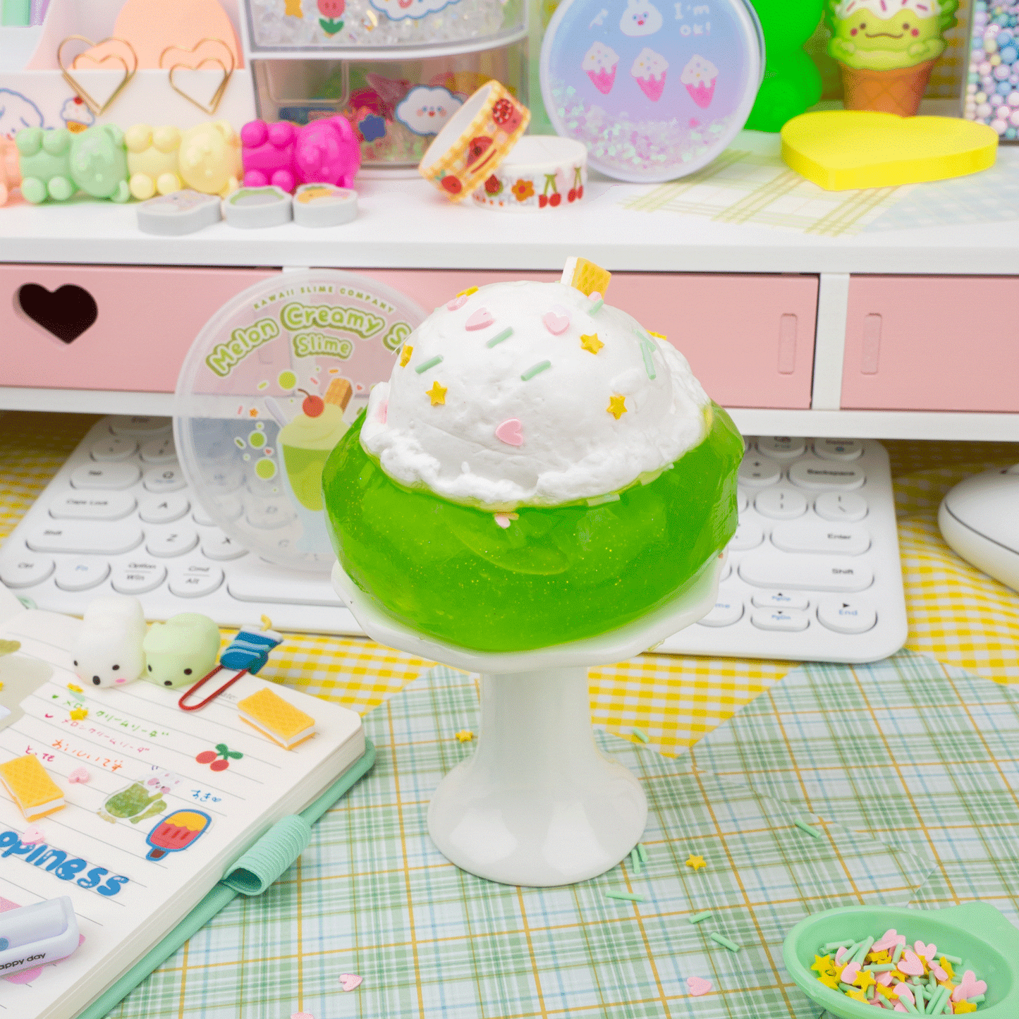 Melon Creamy Soda 2 Slimes in 1 (4pcs/case)