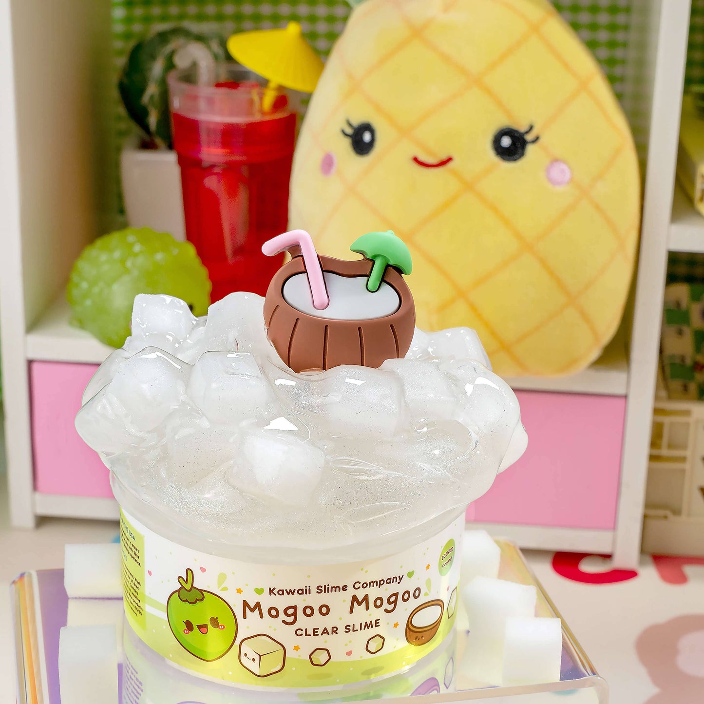 Mogoo Mogoo Coconut Jelly Cube Clear Slime