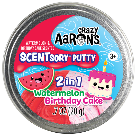 Scentsory Duos Watermelon/Birthday Cake - 2.75" Putty