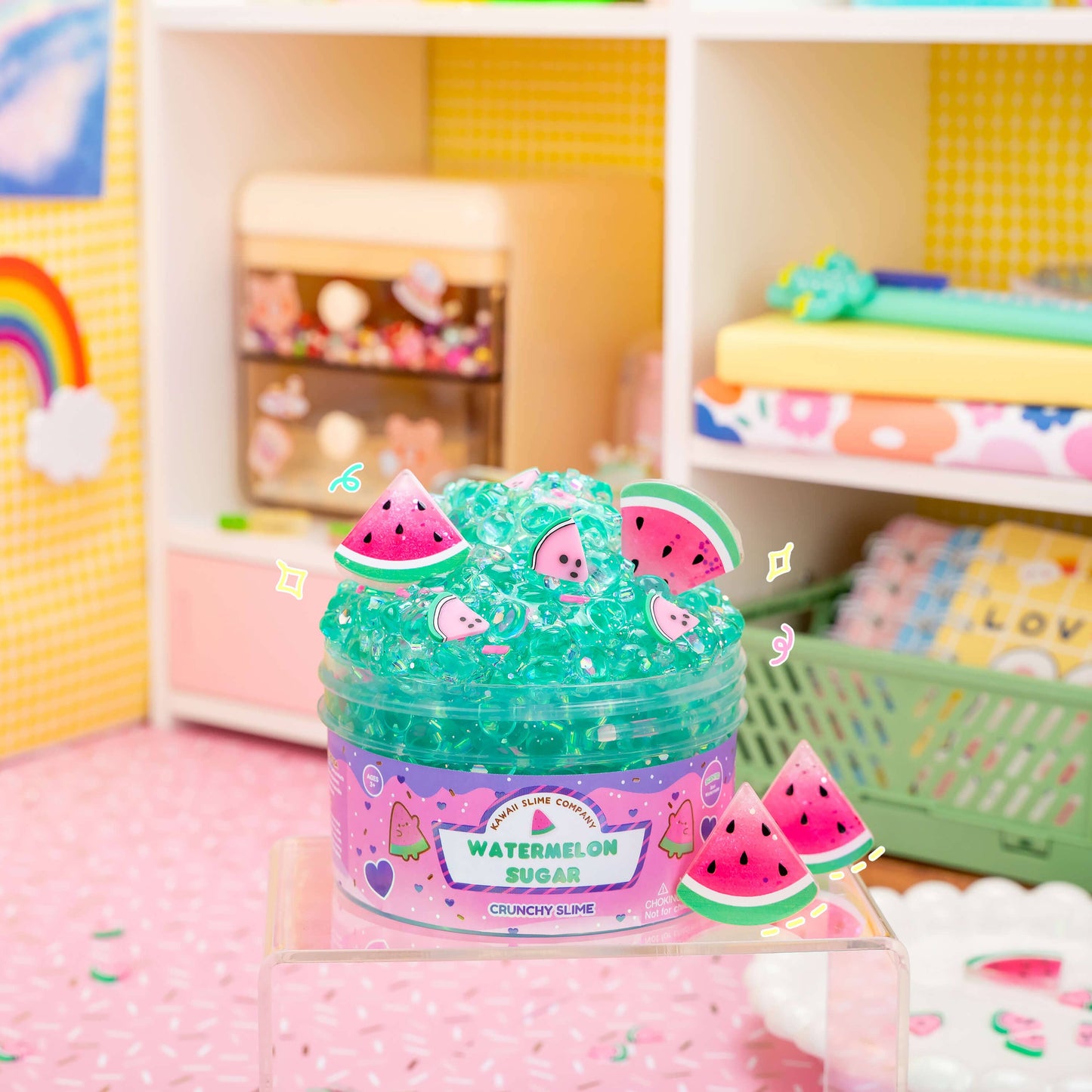 Watermelon Sugar Fishbowl Bingsu Slime (4pcs/case)
