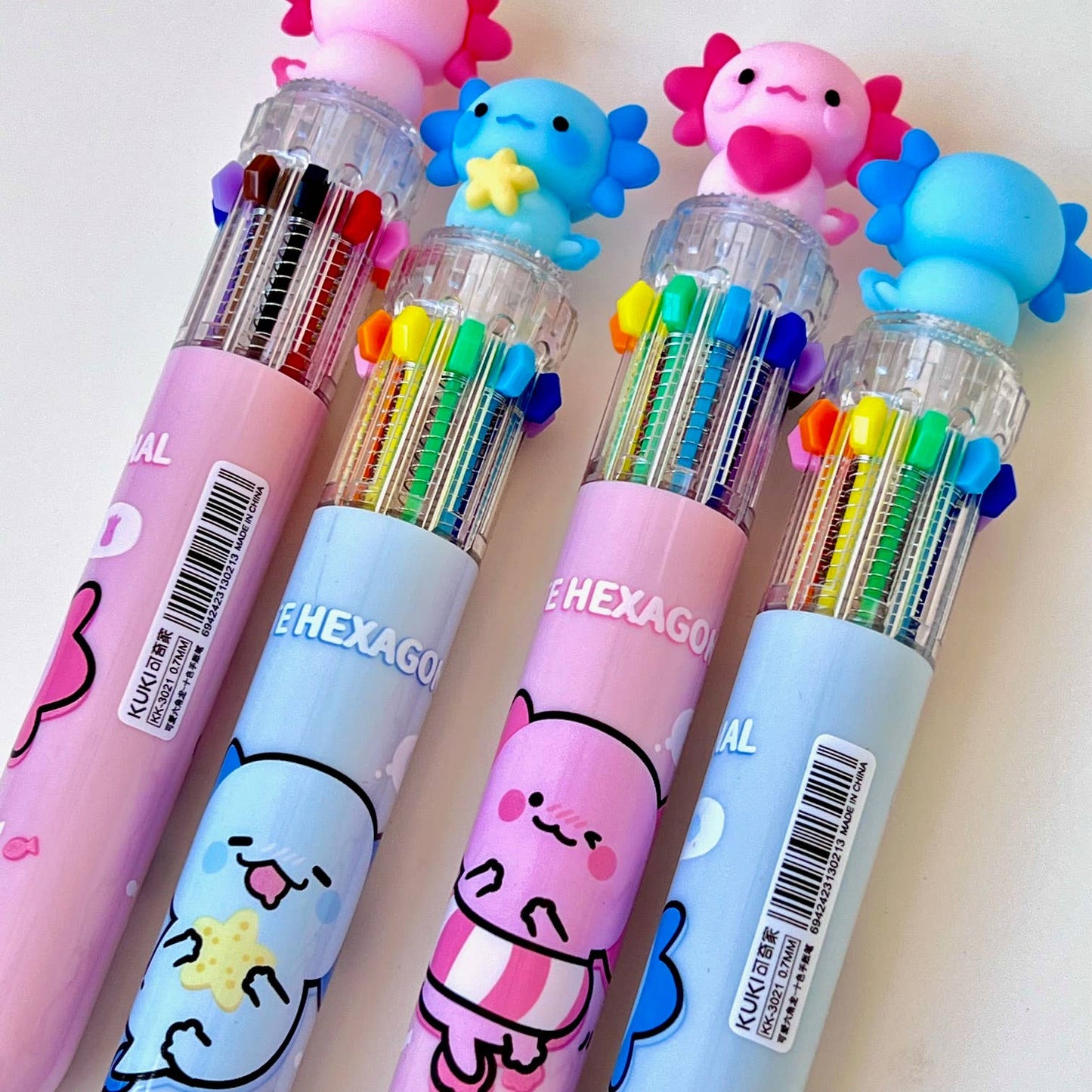 23035 Axolotl 10-Color Retractable Ball Pen-36