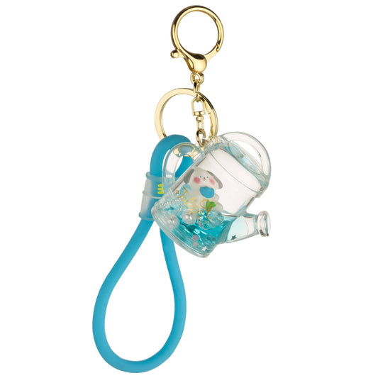Garden Watering Can Liquid Sensory Keychain : Blue