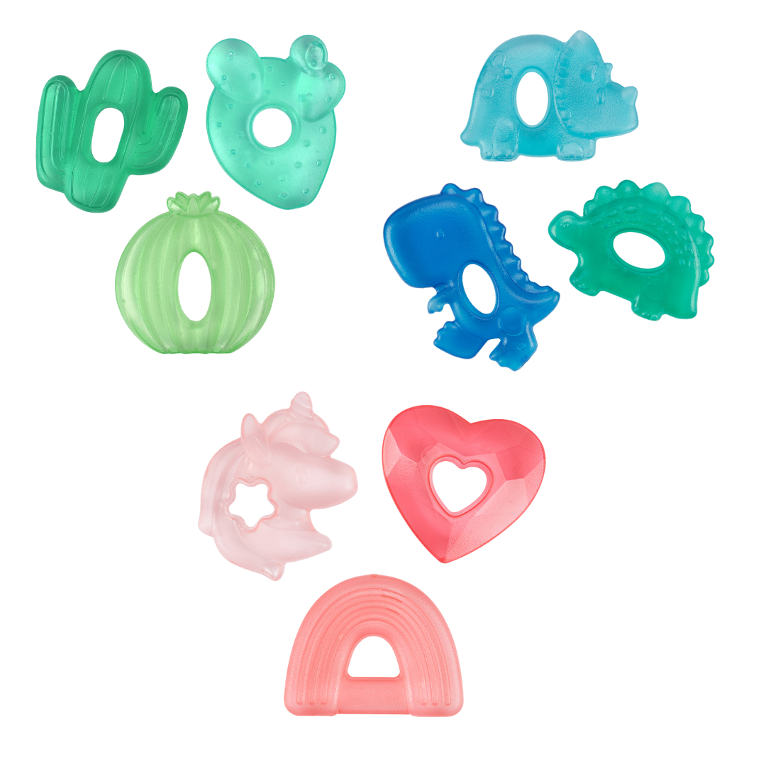 Cutie Coolers™ Water Filled Teethers (3-pack): Unicorn