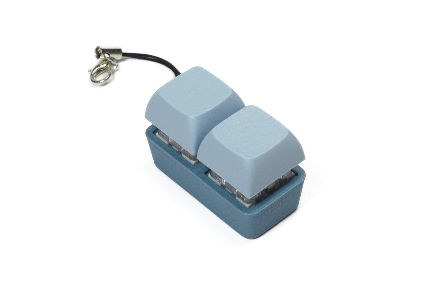 2 Key Mechanical Keyboard Fidget Keychain - Two-Tone Series
