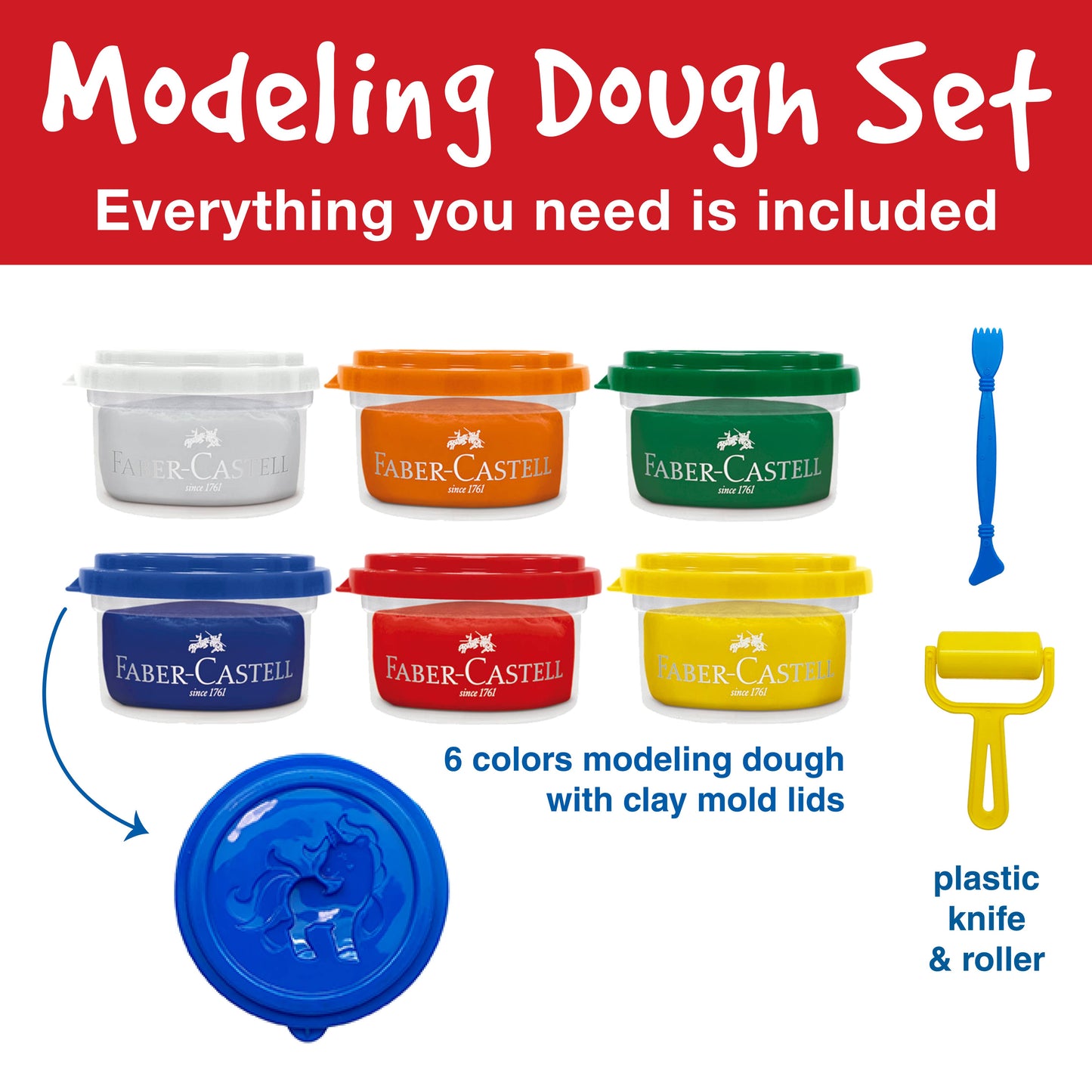 Little Creatives SuperSoft Modeling Dough Set of 6