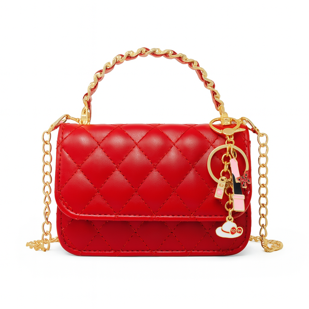Girl's Classic Link Chain Top Handle Handbag