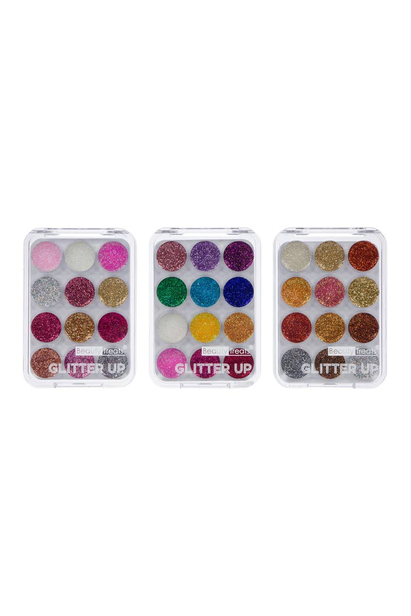 Beauty Treats 741 Glitter Up 12 Color Glitter Palette - 24pc