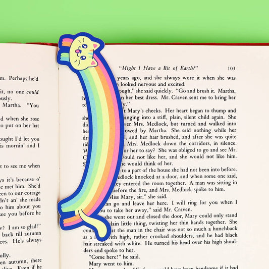 Rainbow Kitty Cat Pride LGBTQ Ally Bookmark