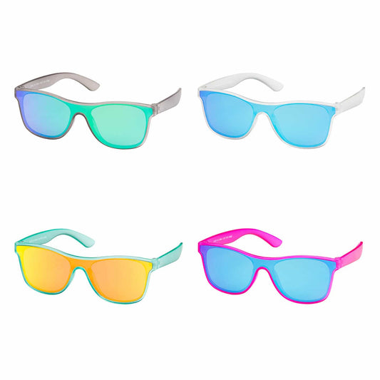 K6897 Kids - Pop Color Mirror Frames Kids Sunglasses