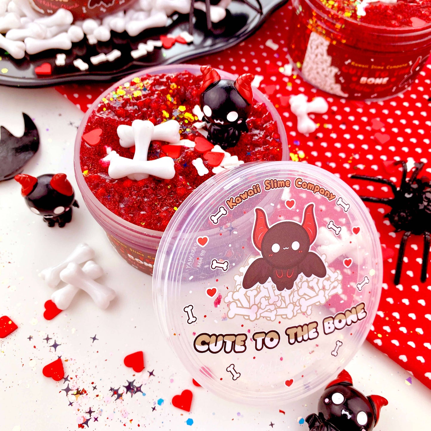Cute To The Bone Glitter Slime