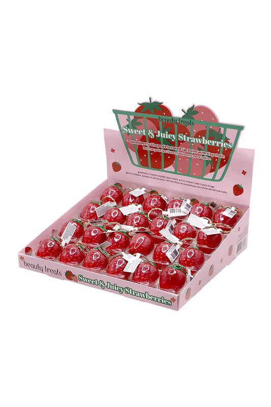 Beauty Treats 603 Sweet & Juicy Lip Balm Keychain - 24pc