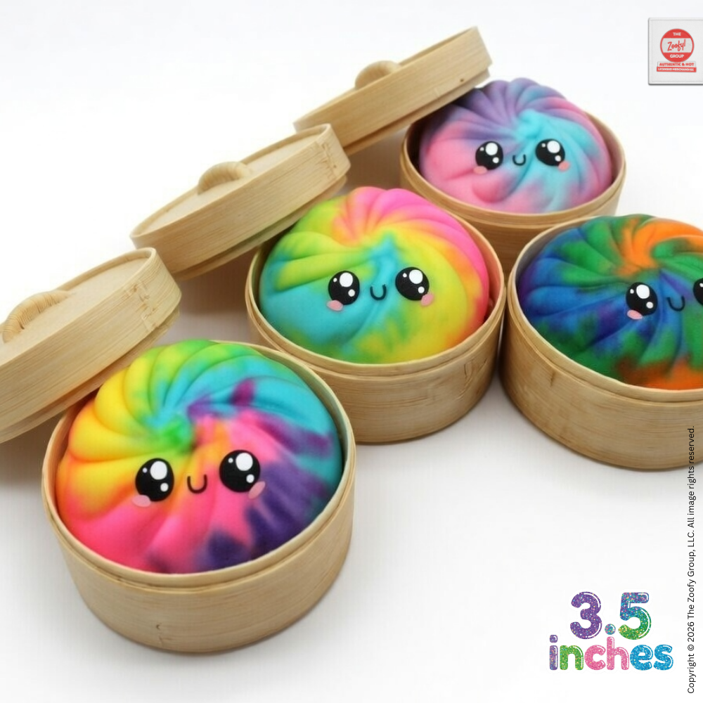 Mystery Tie & Dye Dumpling Mini Squishies - 12pc PDQ (3.5")