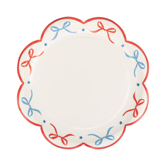 BAM1240 - Bow Edge Paper Plate - 8"