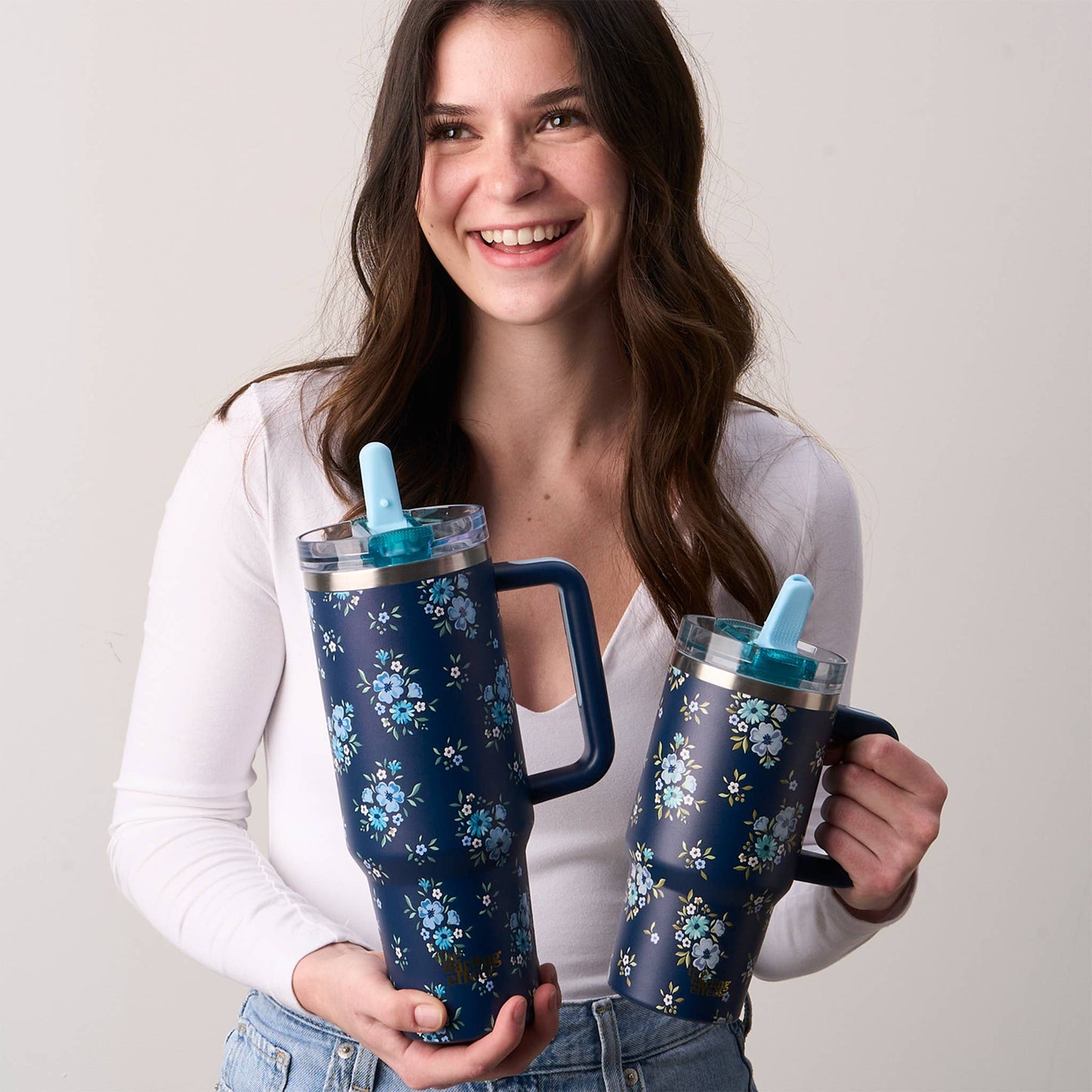 40 oz Lifestyle Flip Straw Tumbler-Endless Daydream Navy