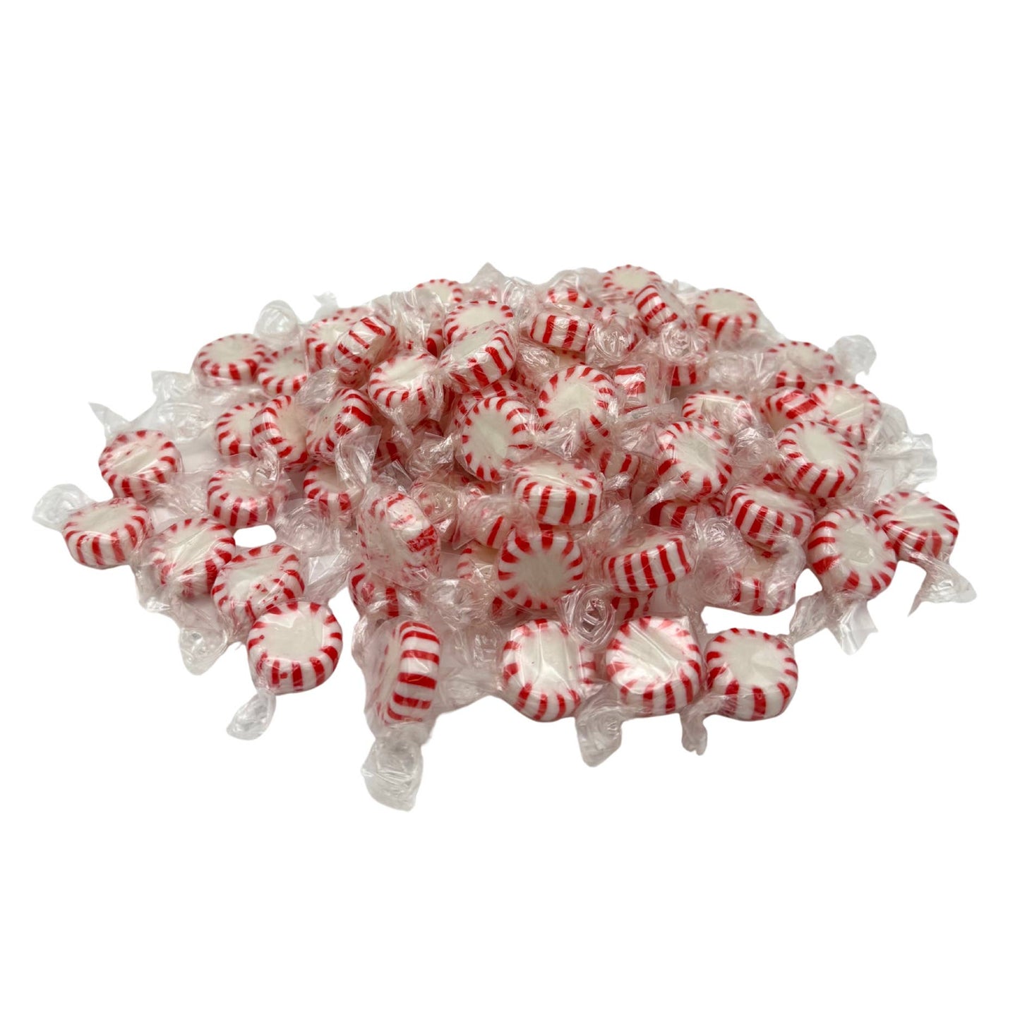 Peppermint Starlight Mints, Hard Wrapped Bulk Candy, 6lb Bag