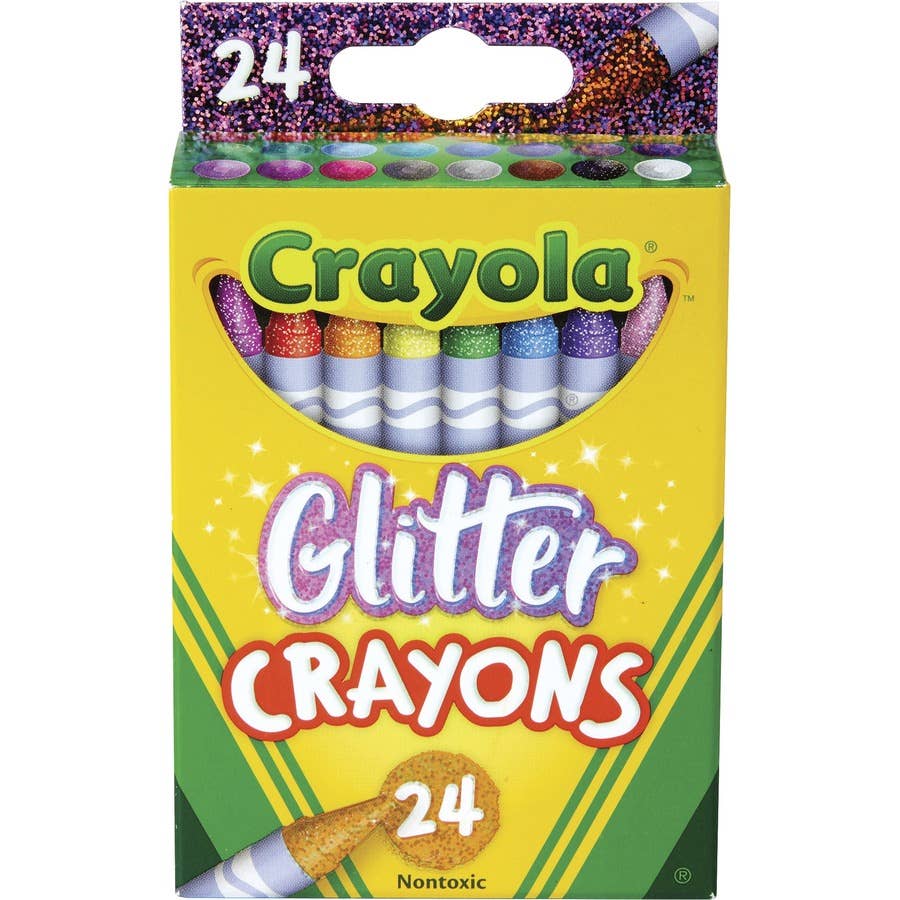 24 Count Crayola Glitter Crayons