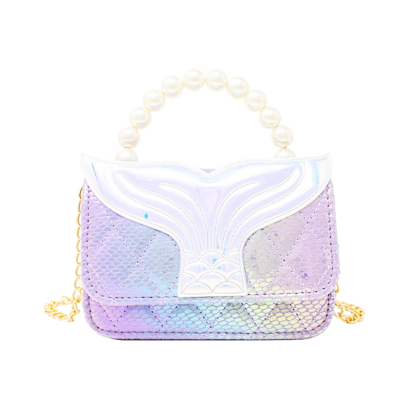 Mermaid Tail Pearl Handle Bag