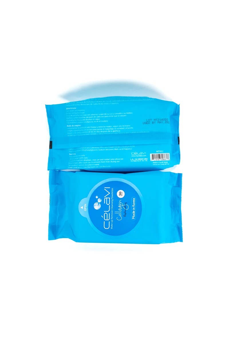 Celavi MT002 Collagen Makeup Cleansing Towelette - 6pc